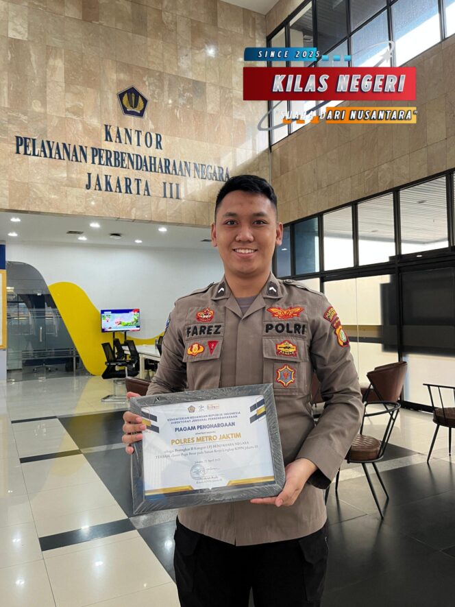
Polres Jakarta Timur Raih Penghargaan di Acara “Ngopi Bareng Kaka” KPPN Jakarta III