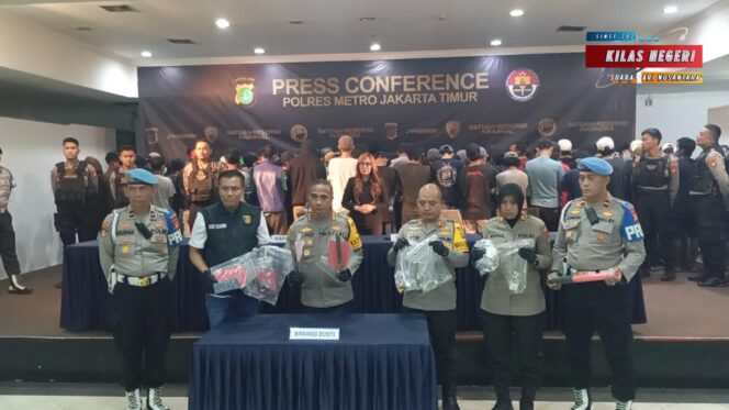 
Operasi Brantas Jaya 2025, Polres Metro Jakarta Timur Amankan 157 Orang