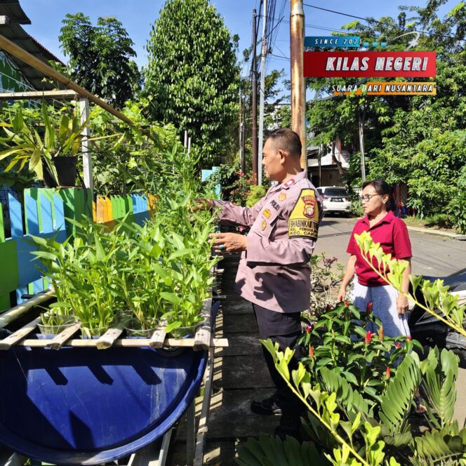 
Dukung Program Asta Cita, Bhabinkamtibmas Penggilingan Bina Lahan Ketahanan Pangan Bergizi