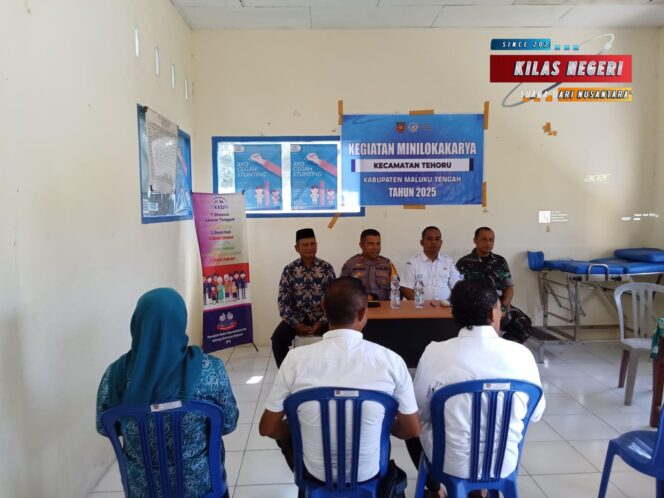 Dalam Rangka Percepatan Penurunan Stunting, Kapolsek Tehoru Hadiri Giat Mini Lokakarya