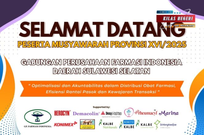 
Hadiri dan Sukseskan Musprov XVI/2025 Gabungan Perusahaan Farmasi Indonesia Daerah Sulawesi Selatan