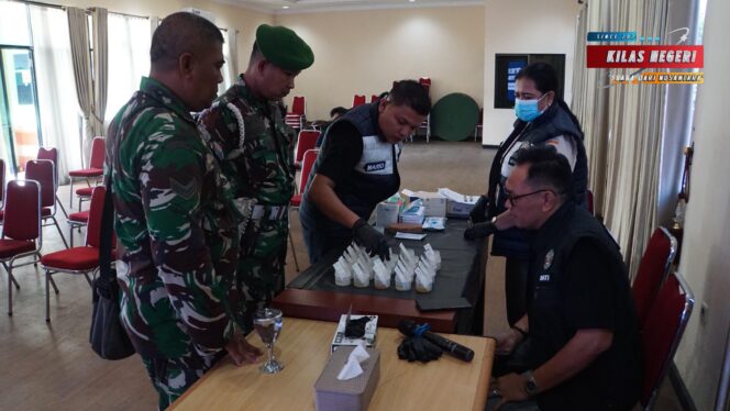 
Wujudkan Prajurit Bersih Narkoba, Kodim 0502/JU Gelar Tes Urine P4GN Semester I TA 2025