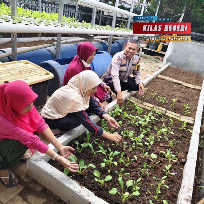 
Dukung Program Asta Cita, Bhabinkamtibmas Cakung Bina Ketahanan Pangan di Pekarangan Warga