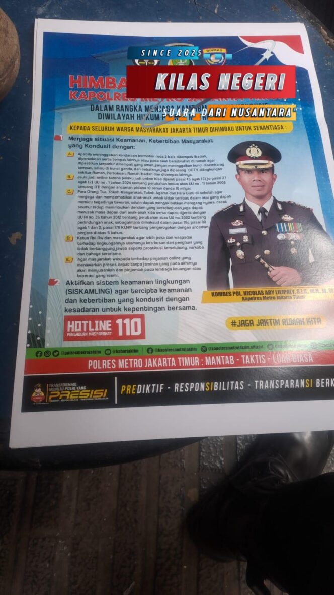 
Bhabinkamtibmas Kelurahan Kayu Manis Gencarkan Sambang Warga, Pasang Pamflet Kamtibmas dan Tangkal Masalah Sosial