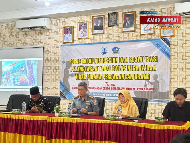 
Danlanal Bintan Sebagai Narasumber Acara Focus Grup Discussion Tindak Pidana Perdagangan Orang