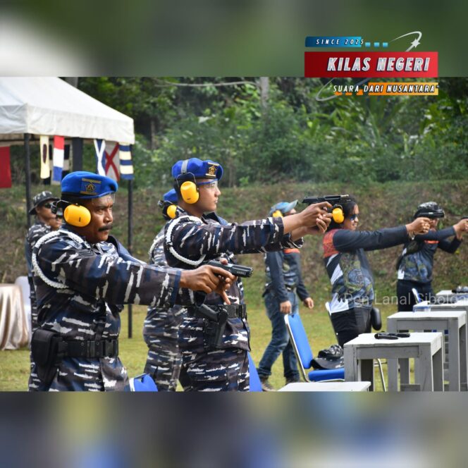 
Danlanal Sibolga Bersama Forkopimda Sibolga-Tapanuli Tengah Gelar Latihan Menembak di Lapangan Tembak Bahder Ombun Hutagalung Lanal Sibolga