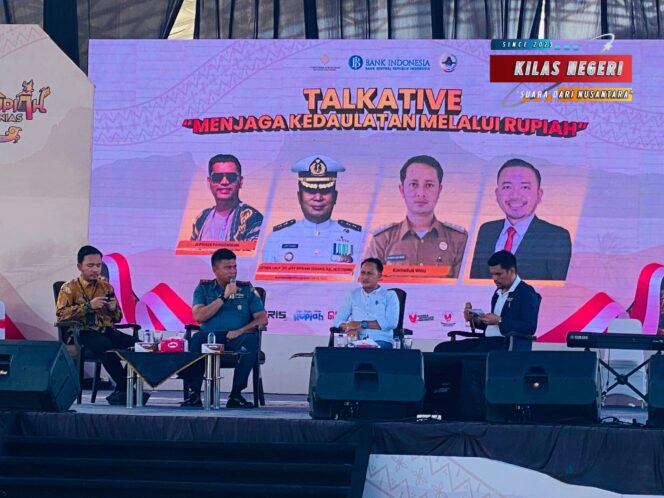 
Danlanal Nias Sebagai Narasumber Opening Ceremony Jelajah Rupiah Kepulauan Nias Tahun 2025