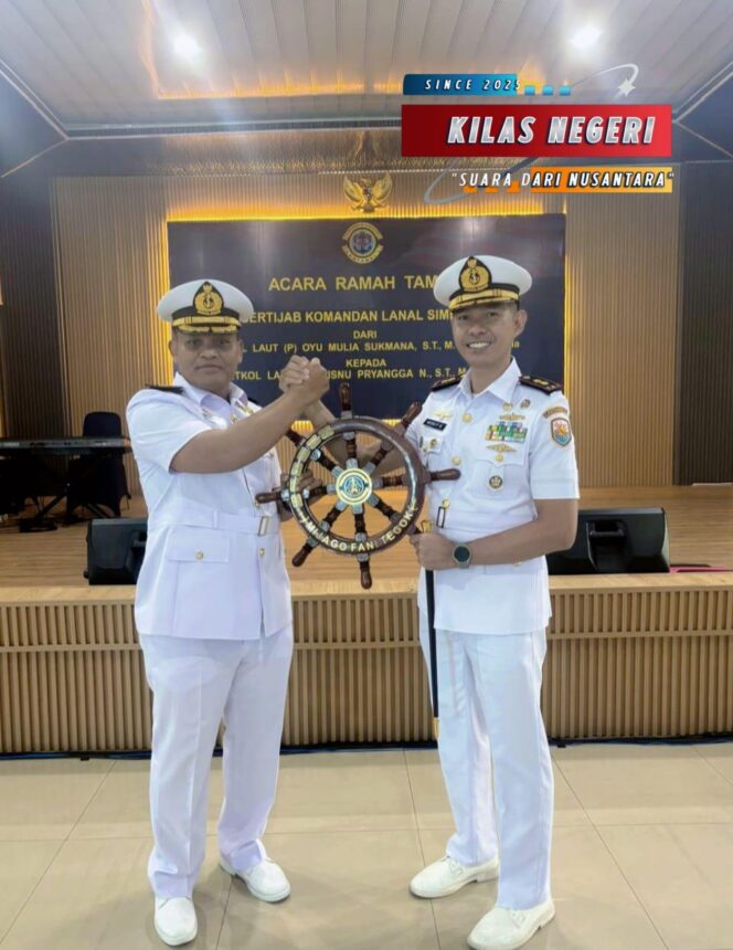 
Kemudi Kepemimpinan Berganti, Danlanal Simeulue Laksanakan Sertijab di Mako Lantamal I Belawan