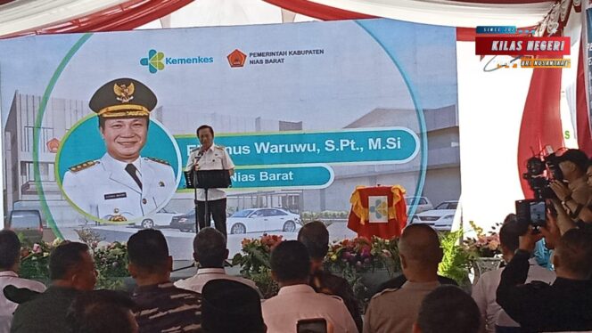 
Danlanal Nias Hadiri Groundbreaking Rumah Sakit Pratama Nias Barat