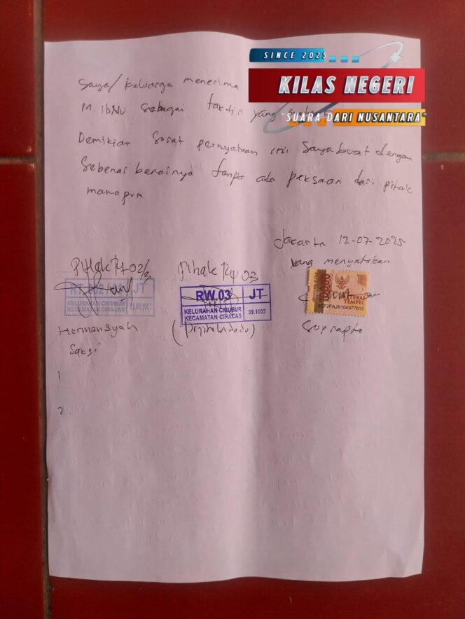 
POLSEK CIRACAS CEK KASUS TAWURAN BERUJUNG MAUT DI JALAN JAMBORE CIBUBUR