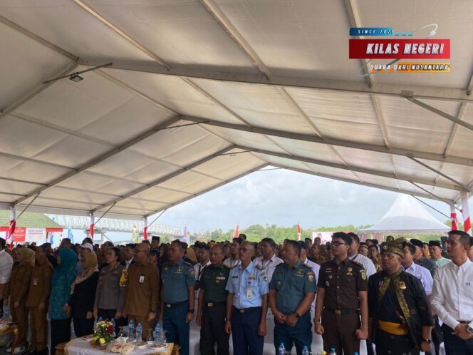 
Lanal Bintan Hadiri Acara Peluncuran Kelembagaan 80.000 Koperasi Desa Oleh Presiden RI Secara Daring