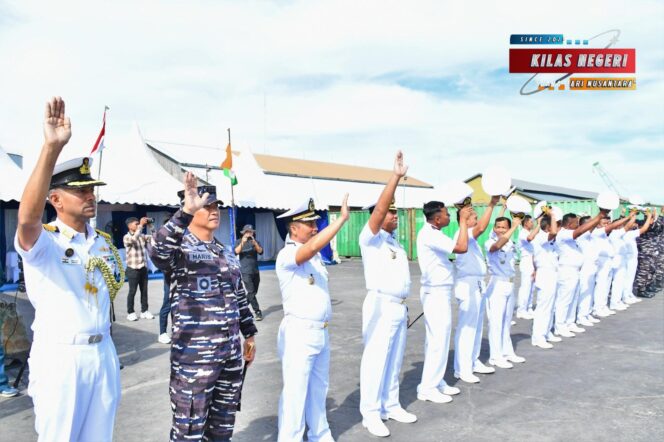 
Lantamal I Lepas Keberangkatan Kapal Perang India INS Saryu P54 dan LCU L-55