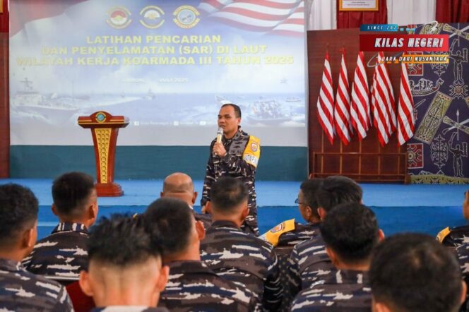 
Lantamal IX Laksanakan Penataran dan Pembekalan Materi Kepada Pelaku Latihan SAR TA. 2025