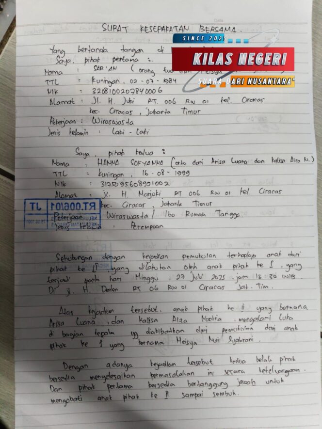 
Polisi Hadir Melindungi Anak: Tindak Lanjut Cepat Kasus Viral Dugaan Kekerasan Anak di Ciracas