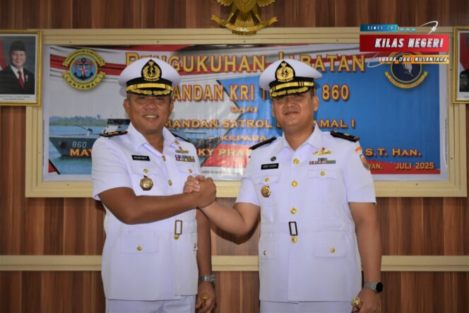 
Komandan Satrol Lantamal I Pimpin Pengukuhan Jabatan Komandan KRI Torani-860