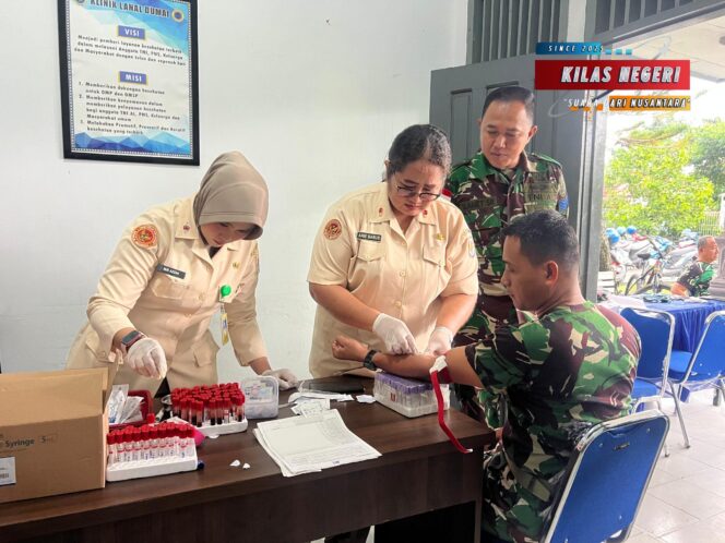 
Gelar Uji Pemeriksaan Kesehatan, Lanal Dumai Laksanakan Deteksi Dini Kondisi Kesehatan Prajurit