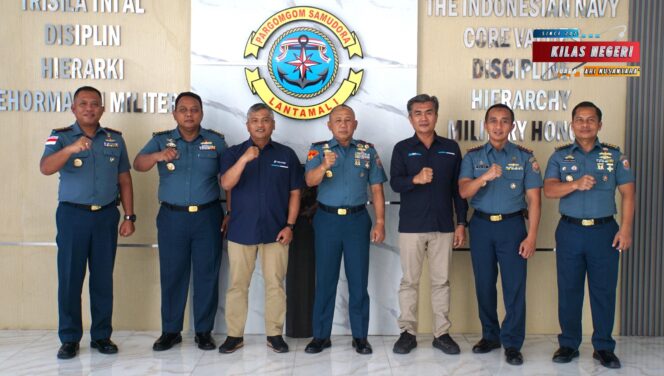 
Jalin Sinergitas Instansi Maritim, Danlantamal I Terima Courtesy Call Executive General Manager PT. Pelindo Regional 1 Belawan