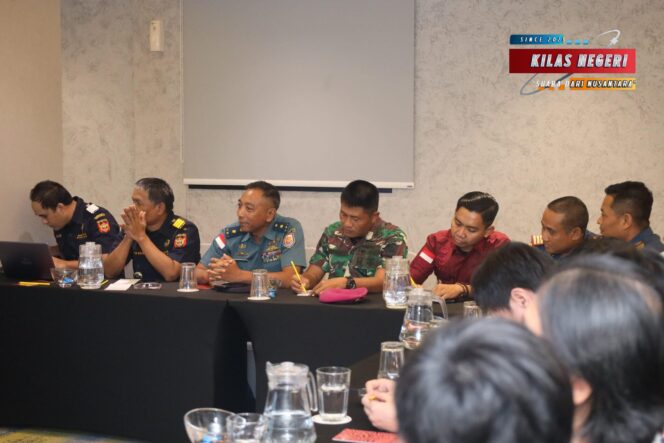 
Lanal Bintan Ikuti Kegiatan Rakor Shio To Ship (STS) Labuh Jangkar Kawasan Tanjung Berakit