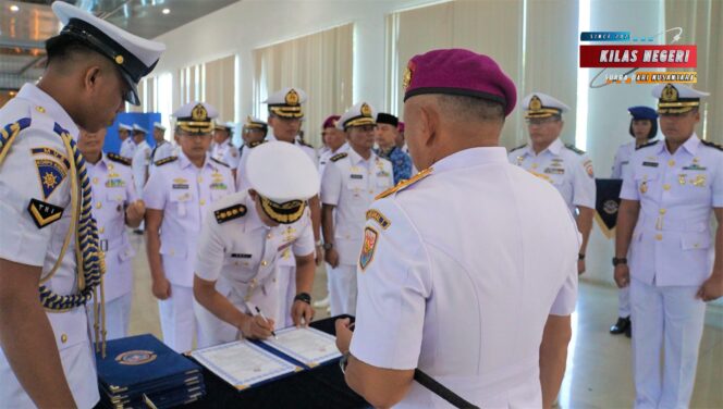 Danlantamal I Pimpin Serah Terima dan Pengukuhan Empat Jabatan Strategis Jajaran Lantamal I