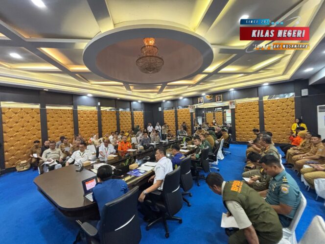 Danlanal Bintan Ikuti Rakor dan FGD Kesiapsiagaan Bencana Kabupaten Bintan Tahun 2025