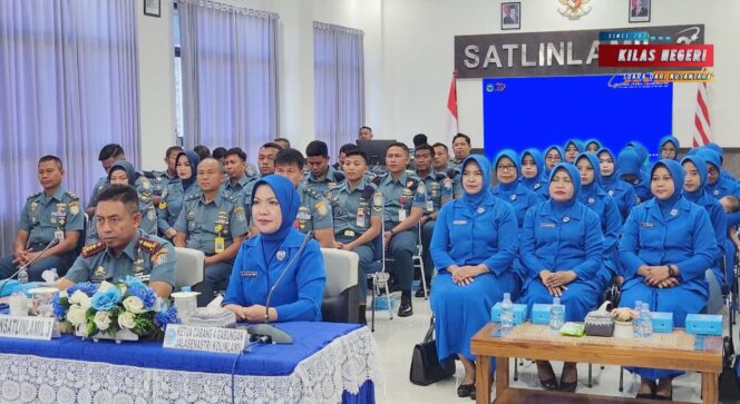 Sambut HUT Ke-79 Jalasenastri, Komandan Satlinlamil 3 dan Ketua Cabang 4 Gabungan Jalasenastri Kolinlamil Ikuti Tatap Muka Pembina Utama Dengan Anggota Jalasenastri