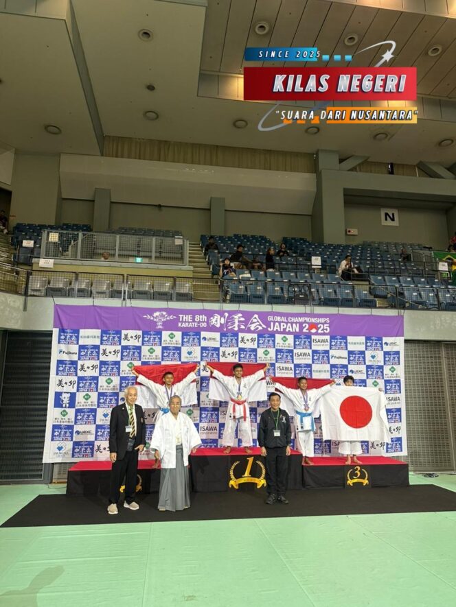 Tim Gojukai Indonesia Raih Peringkat 2 Kejuaraan Dunia Karate-Do Gojukai di Jepang