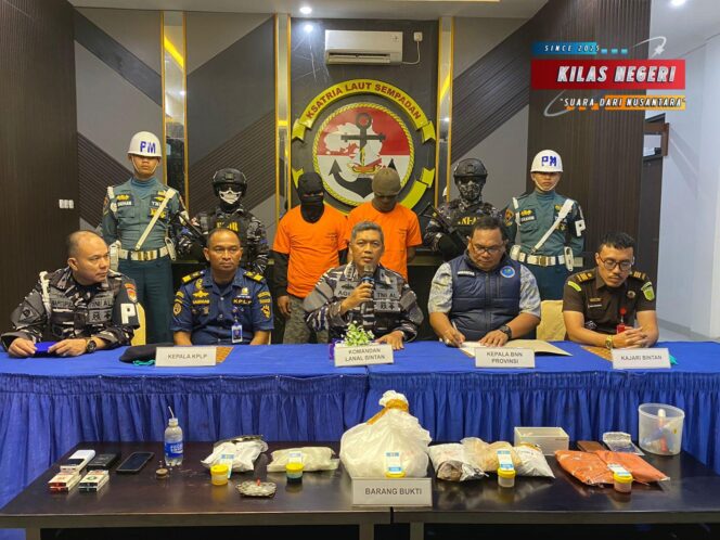 
Lanal Bintan Berhasil Gagalkan Penyelundupan Narkotika di Perairan Selat Riau