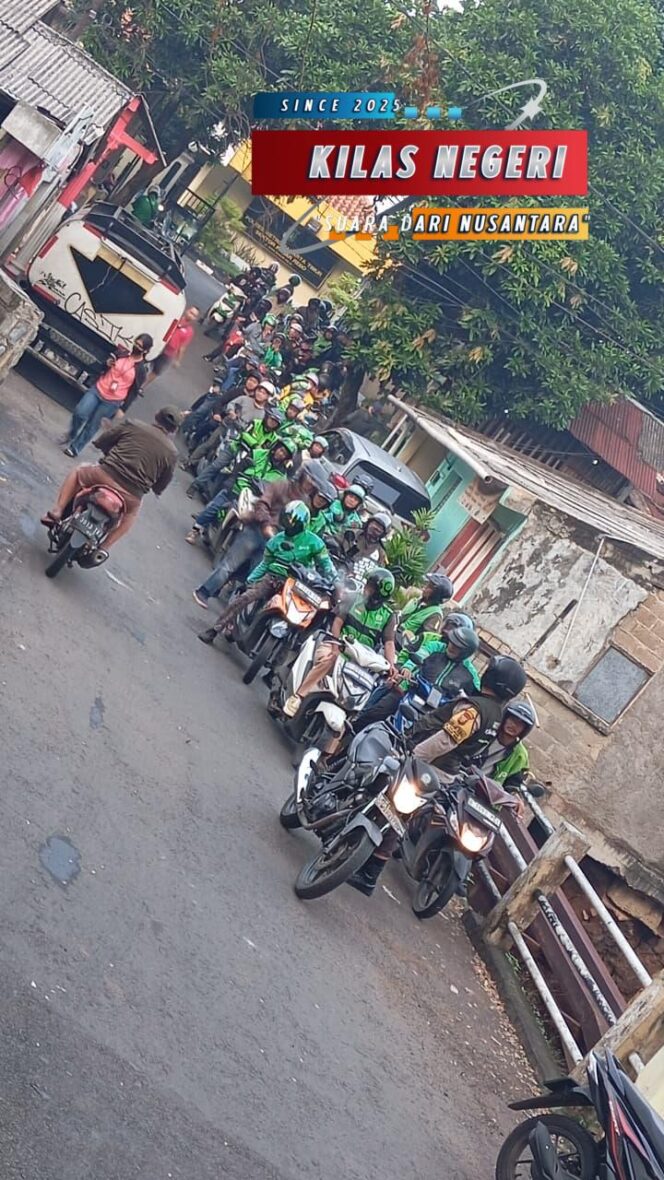 Ojol Pasar Rebo Bergerak Bersama Polisi, Wujud Kolaborasi Jaga Jakarta Aman