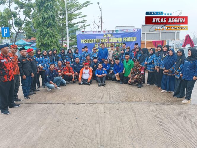 
Forkopincam Kecamatan Teluknaga Bersama Ormas Kepemudaan Gelar Apel Hari Sumpah Pemuda