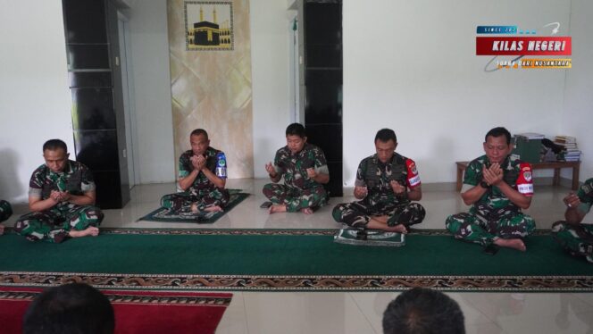 Kodim Tigaraksa Doa Bersama: Refleksi Kebersamaan HUT ke-27 Korem 052/Wkr