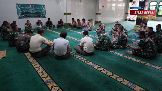 Kodim 0502/Jakarta Utara Gelar Doa Bersama dan Yasinan Dalam Rangka HUT ke-27 Korem 052/Wijayakrama