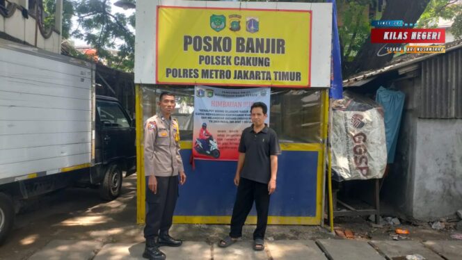 Bhabinkamtibmas Rawa Terate Cek Kesiapsiagaan Posko Banjir Jelang Musim Hujan