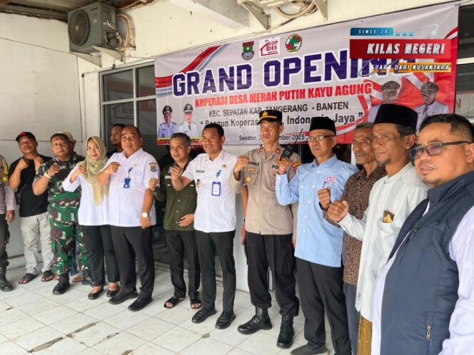 
Mewakili Danramil, Sertu Riono Hadiri Peresmian Koperasi Desa Merah Putih