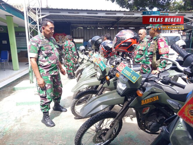 
Danramil 01/Teluknaga Kodim 0510/Tigaraksa Lakukan Pembinaan Dan Pengecekan Terhadap Anggota Babinsa Dan Kendaraan dinas