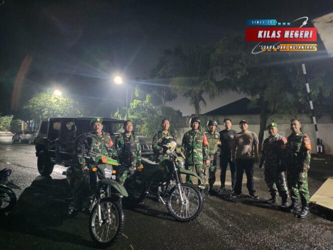 
Koramil 10/Sepatan Gelar Patroli Malam Ciptakan Aman