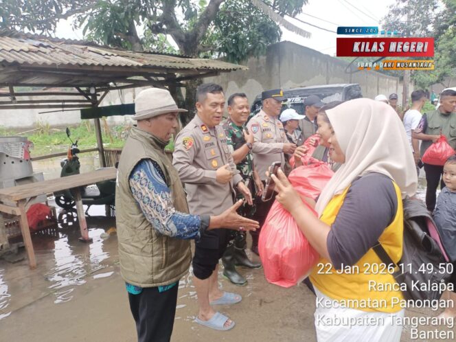 
TNI AD Turun Langsung Cek Lokasi Banjir di Panongan, Danramil 14 Pantau Dampak Luapan Kali Manceri