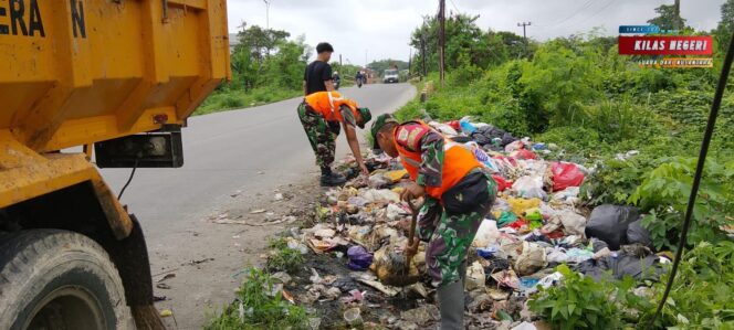 
Koramil 14/Panongan Gelar Satgas Sampah di Desa Ranca Iyuh.