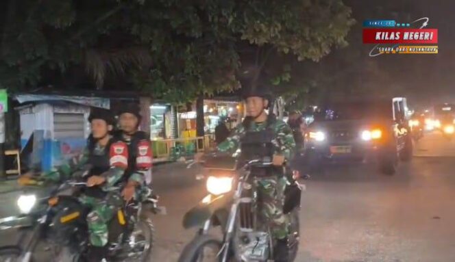 
Jaga Keamanan Wilayah Koramil 11/Pasar Kemis Patroli Maung