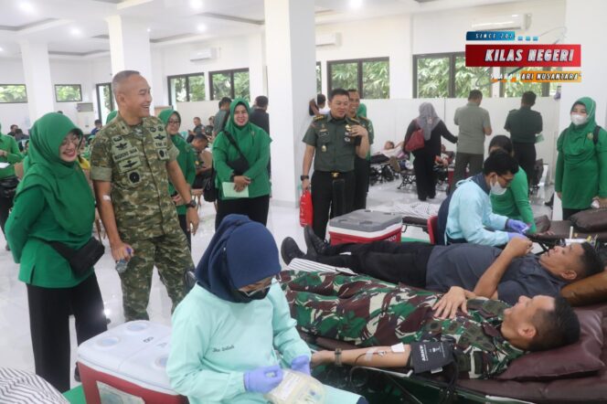 
Donor Darah Dalam Rangka HUT ke-80 Persit Kartika Chandra Kirana