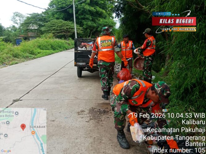 
Sampah di Tanjung Burung Dibersihkan TNI AD, Himbau Warga Buang Pada Tempatnya
