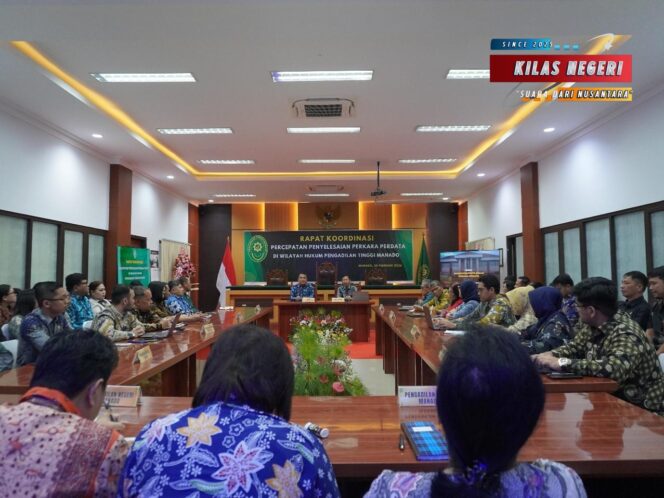 
PT Manado Gelar Rakor Percepatan Penyelesaian Perkara Perdata