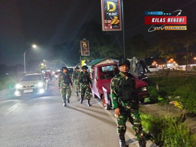 
Patroli Malam Koramil 06/Tigaraksa, Upaya Preventif Jaga Keamanan Dimalam Bulan suci Ramadhan