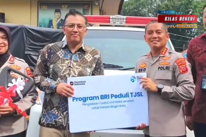 
HUT BRI Ke 130: Bantuan Mobil Jenazah BRI BO Pajajaran Tingkatkan Responsifitas Polresta Bogor