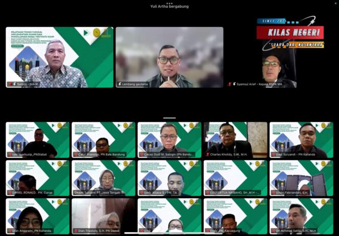 
508 Hakim Ikuti Pelatihan Implementasi KUHAP, Hakim Agung Sutarjo Beri Pesan Ini!