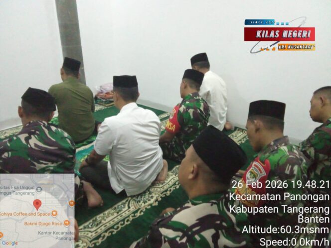 
Koramil 14/Panongan Pererat Kemanunggalan Lewat Tarawih Bersama Warga