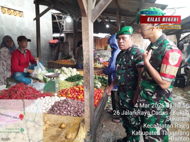 
Antisipasi Lonjakan Harga Sembako, Babinsa Lakukan Pengecekan di Pasar