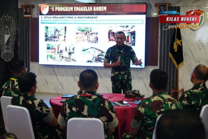 
Persiapkan Pemimpin Kewilayahan Masa Depan, Korem 052/Wkr Jadi Kawah Candradimuka Calon Danrem Tipe A dan B