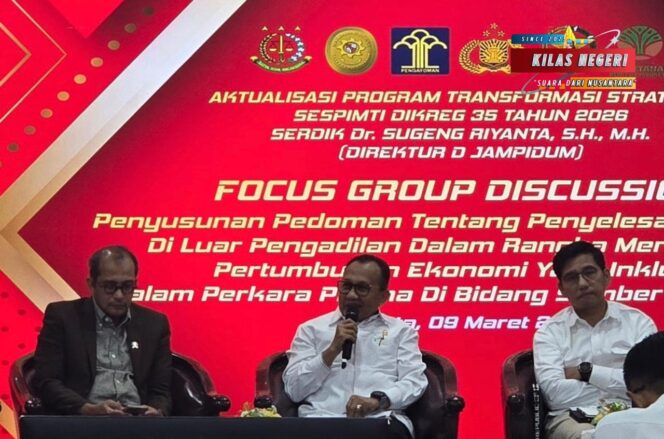 
Hakim Agung Pudjoharsoyo Soroti Arah Baru Penanganan Perkara SDA Lewat DPA dan Denda Damai