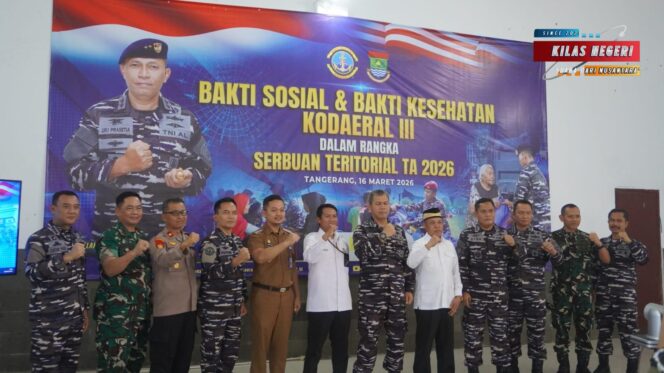 
Wakili Dandim, Kasdim 0510/Trs Hadiri Baksos Kodaeral III TNI AL