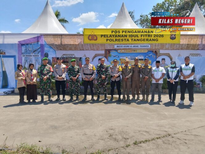 
Babinsa Koramil Balaraja Apel di Pos PAM, Pengamanan Arus Mudik dan Arus Balik